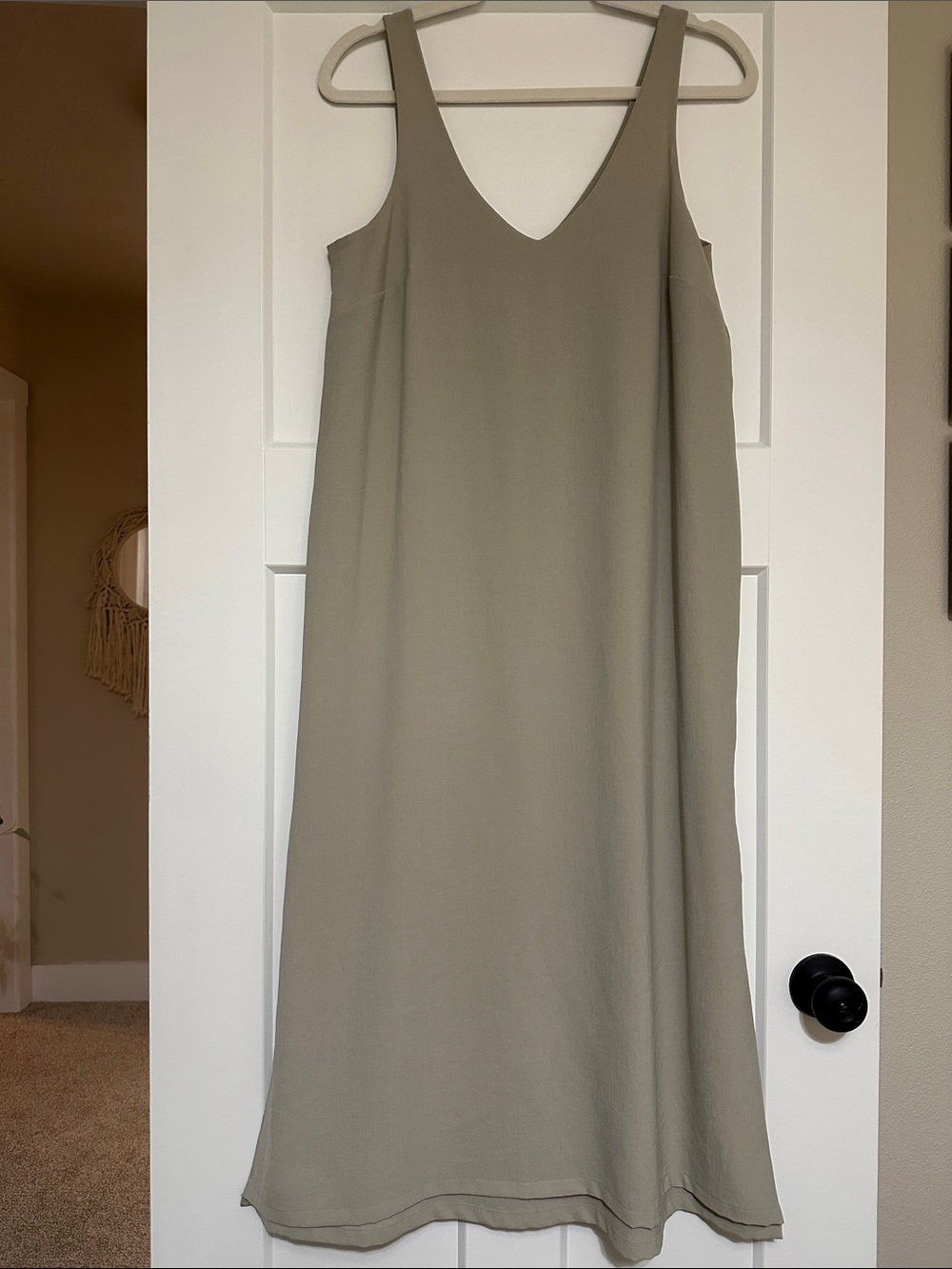 Lululemon V-Neck Dress in Grey Taupe